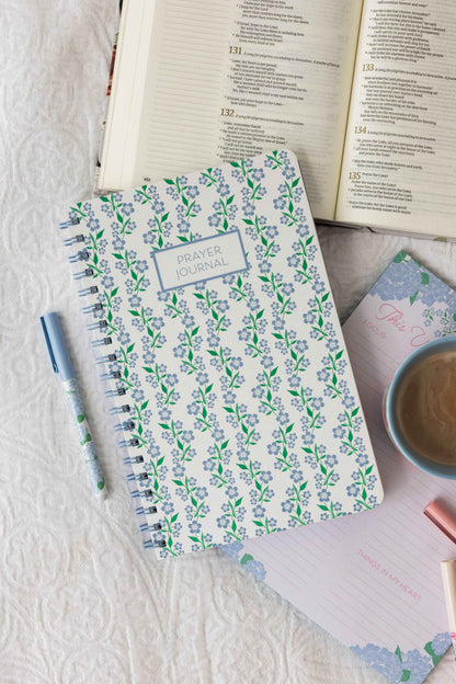 Prayer Journal, Blue Floral