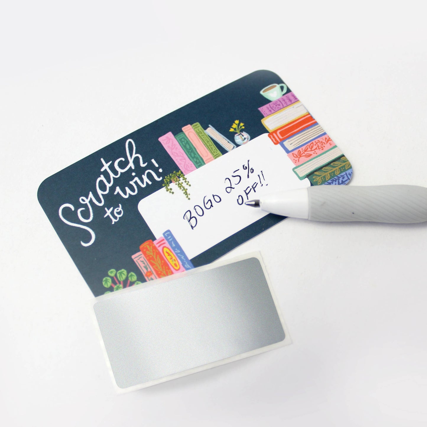 100 Customer Scratch-off Cards - Bookstore