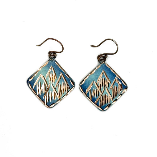 Patina Summit Sky Earrings