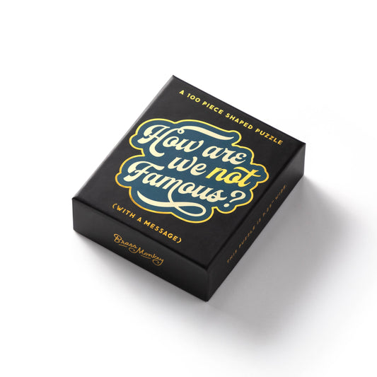 Brass Monkey How Are We Not Famous? 100 Piece Mini Shaped Puzzle