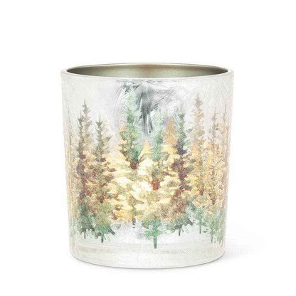 Small Frost Winter Forest Votive