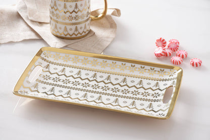 Small Tray Gold Trim