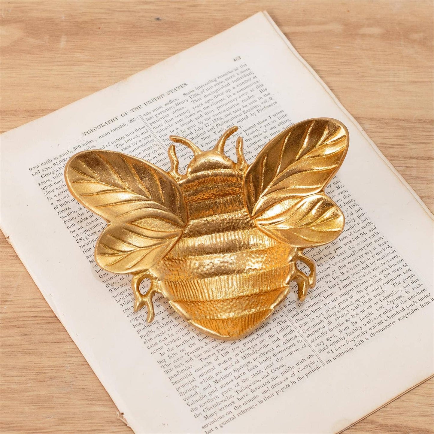 Gold Bee Trinket Tray