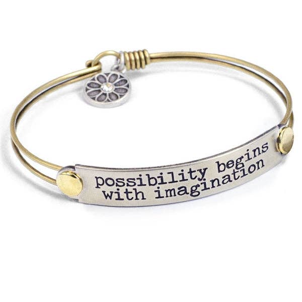 Joyería Sweet Romance: Pulseras de barra con mensaje inspirador
