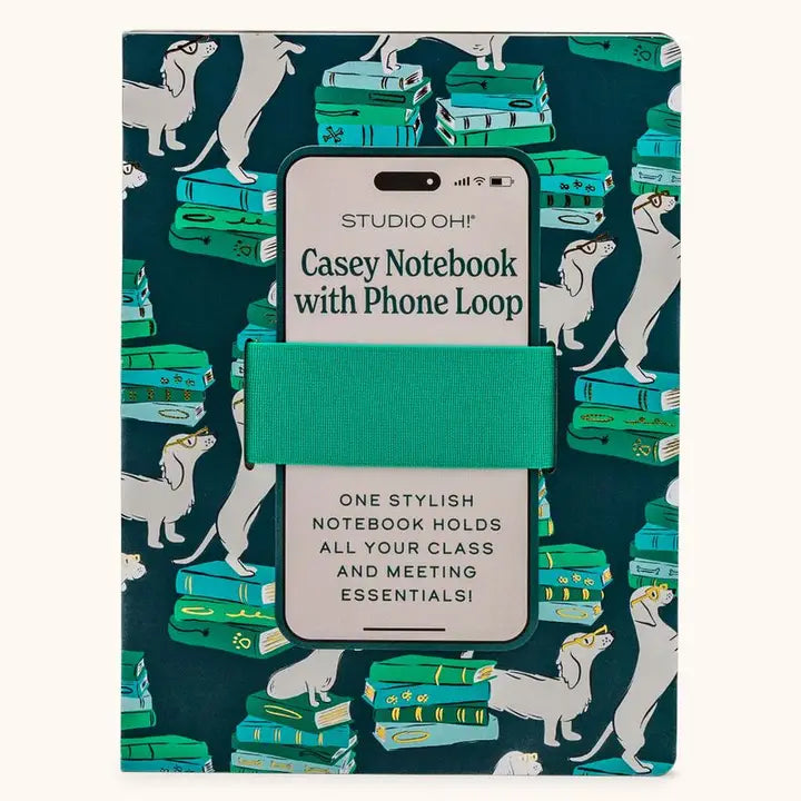 Smart Pups Casey Notebook with Phone Loop