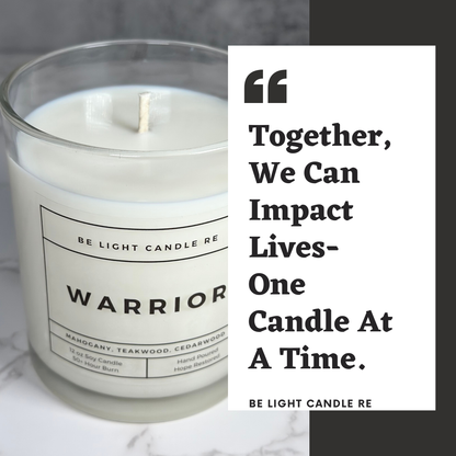 Warrior, 12oz Soy Candle | Gift For Him | Father's Day Gift
