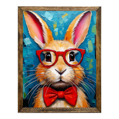 ANIMALS WITH GLASSES- RABBIT