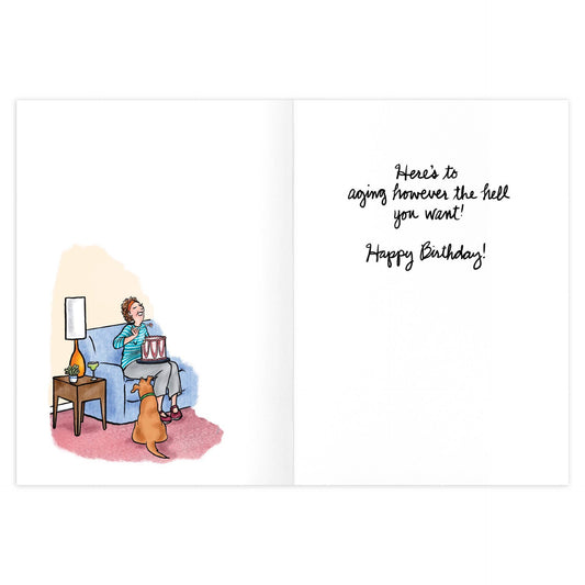 Is Letting Yourself Go Trending Yet Birthday Card