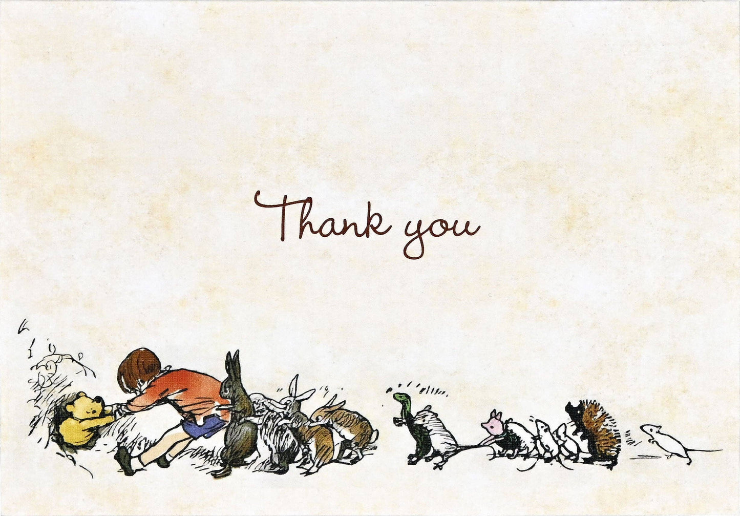 Notas de agradecimiento del oso Winnie the Pooh