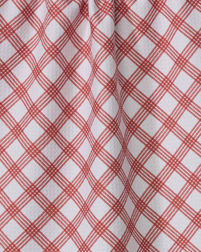 Geometry - Crimson Wrap Tea Towel