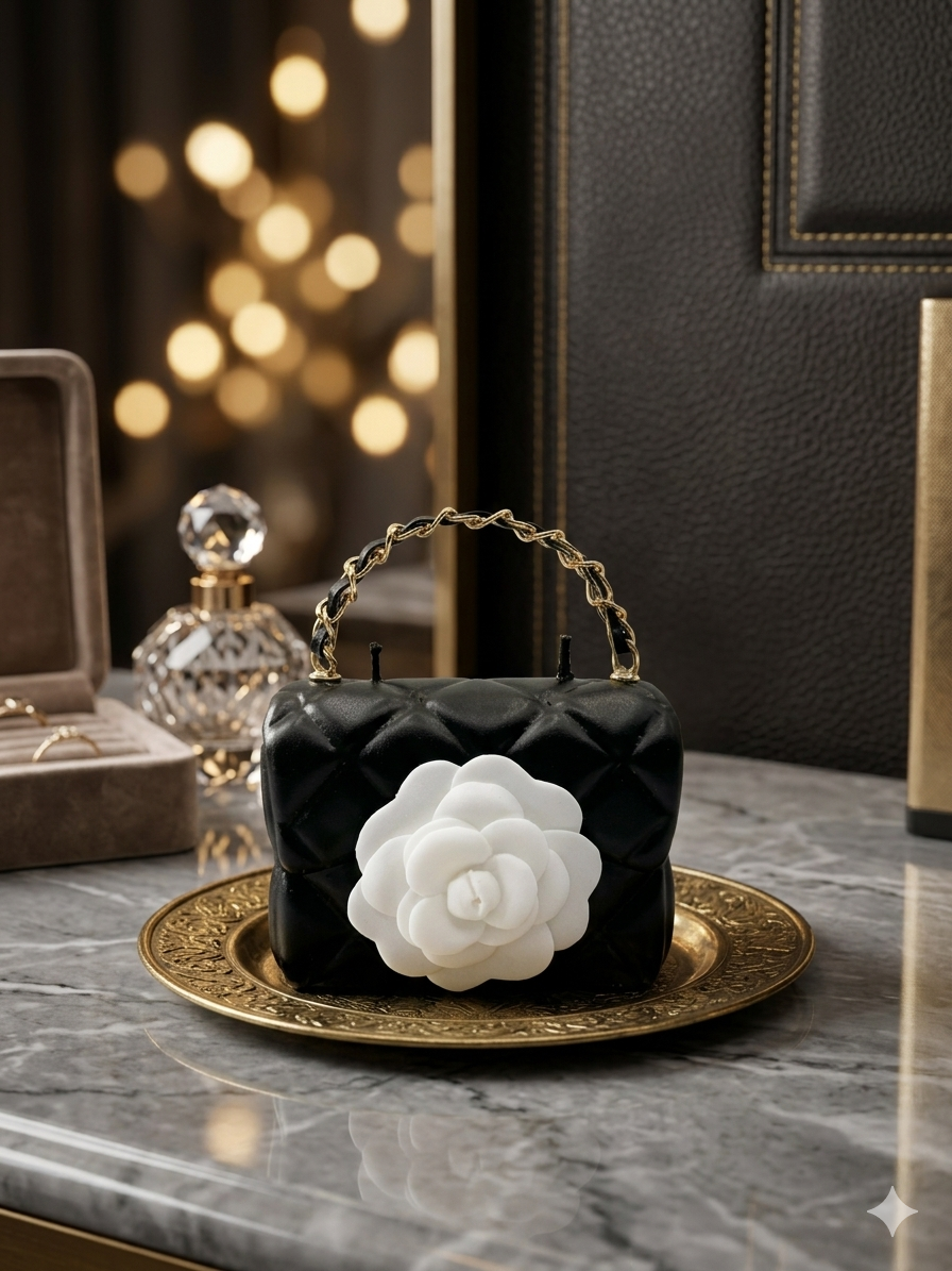 Petite Couture Camelia Edition : Candle - Black
