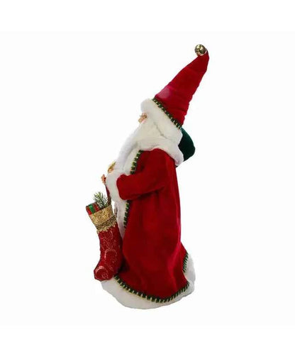 17“ KSA Kringles Fancy Santa With Stocking