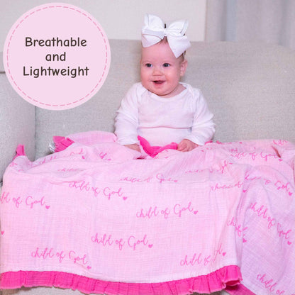 LollyBanks - Child of God - Pink Ruffle Quilt