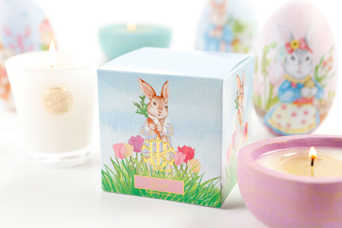 HYACINTH 8OZ DESIGNER BOXED CANDLE