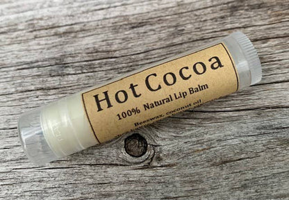 Bálsamo labial natural de chocolate caliente