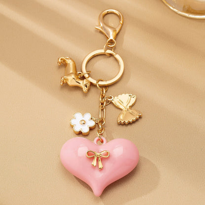 JOSSLYN by wall to wall - BAG CHARM-HEART DOG BAG CHARM KEY CHAIN | 80K087
