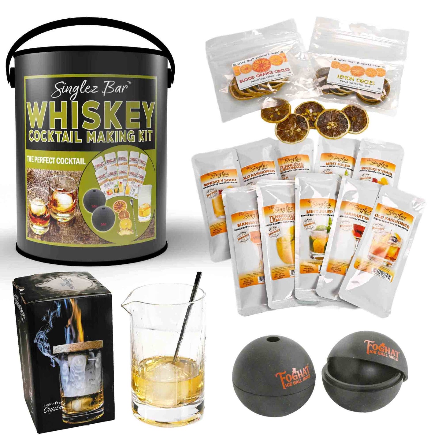 ThousandOaksBarrelCo. - Whiskey Cocktail Making Kit | Bar Gifts | Home Bar Tools