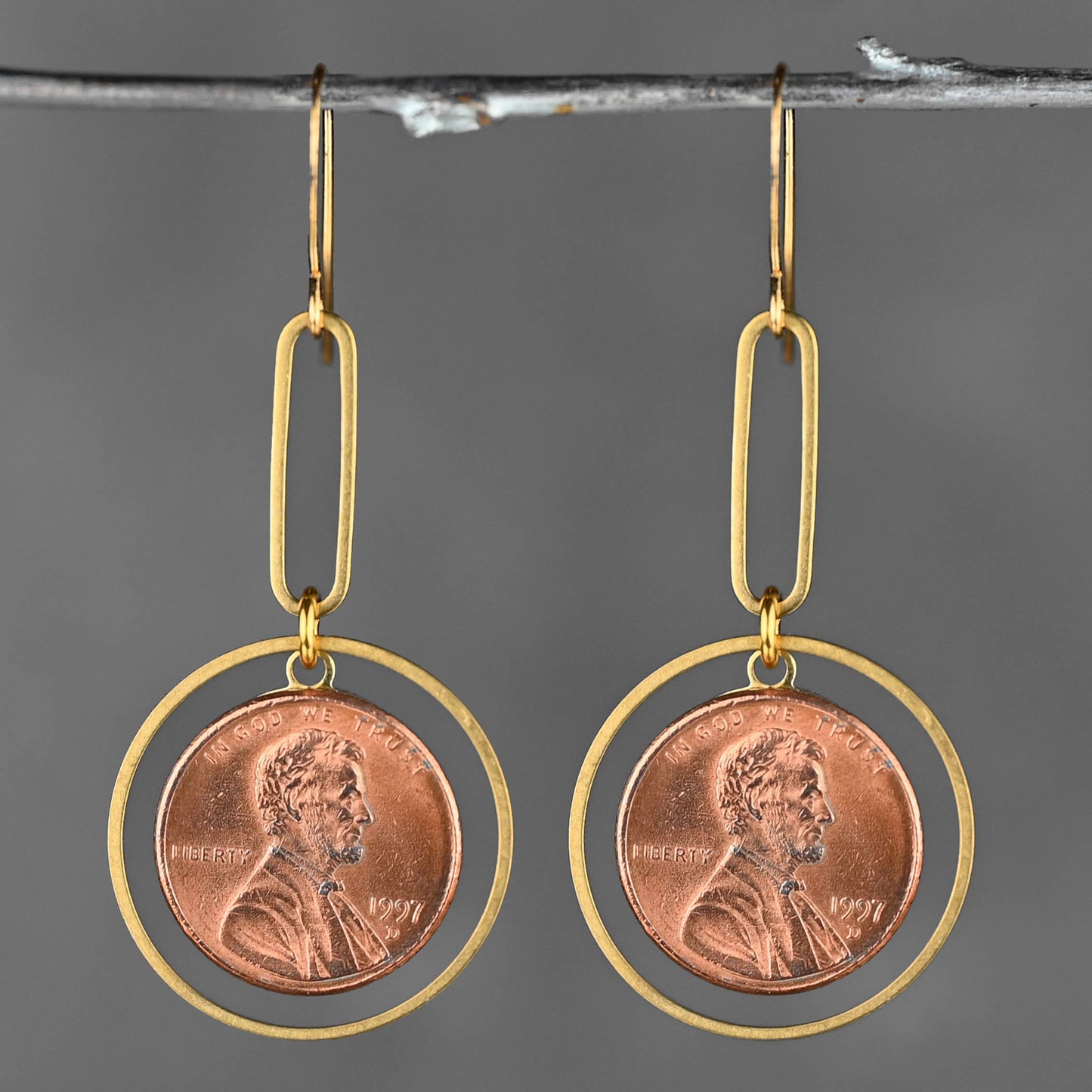 A Lucky Penny For Your Thoughts Earrings