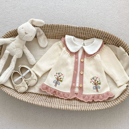 Baby Girl Embroidered Cardigan