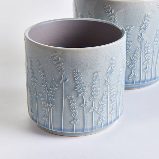 Maryam Pots, Blue - Set of 2
