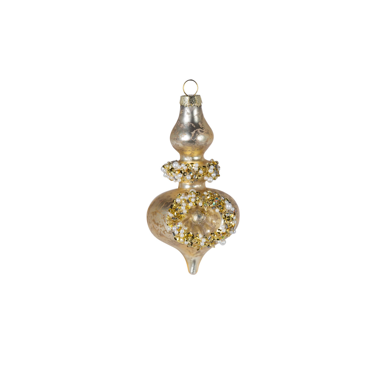 5" Glass Finial Shape Ornament