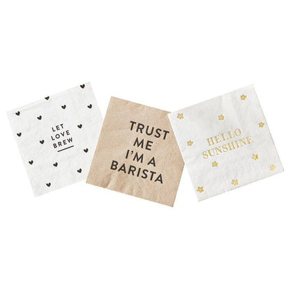 Napkin Let Love Brew