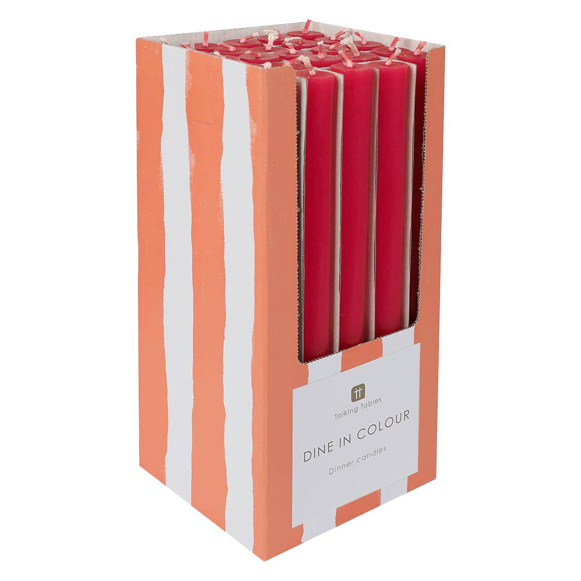 Cherry Red Dinner Candles