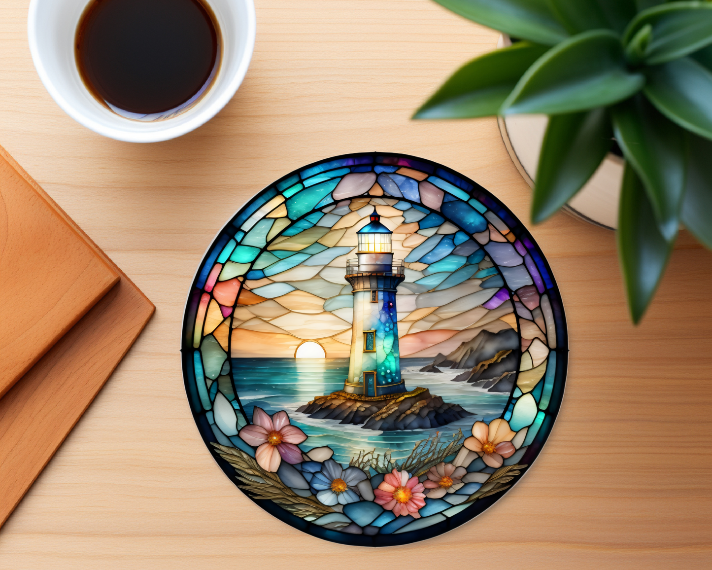Lighthouse Ceramic Coaster SET OF 4