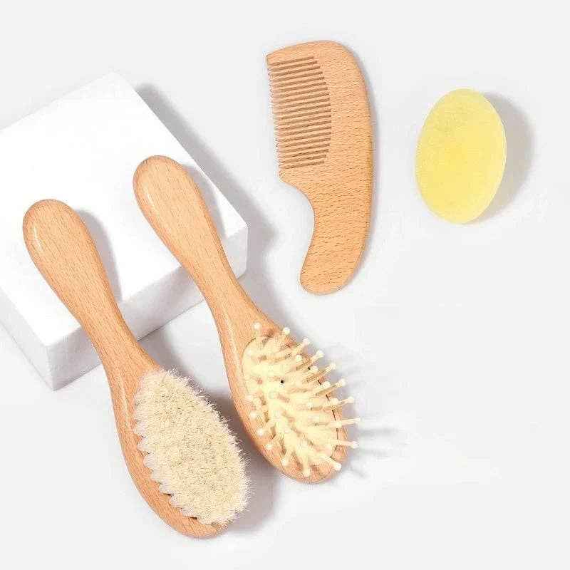 Baby Hair Brush & Comb Set: 4pcs Brush Set