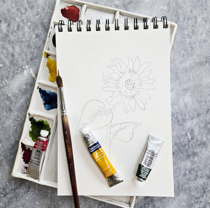 Watercolor Workbook, Spiral Bound 12 Months of Watercolor