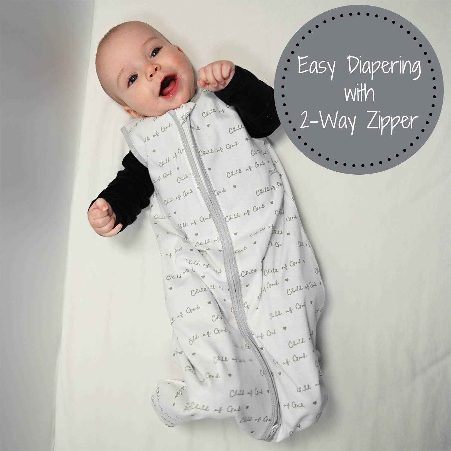 LollyBanks - Child of God Baby Sleep Sack, 100% Organic Cotton