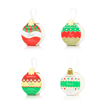 Spongellé | Navidad 2025 | Regalos para calcetines navideños | Paquete surtido de adornos navideños