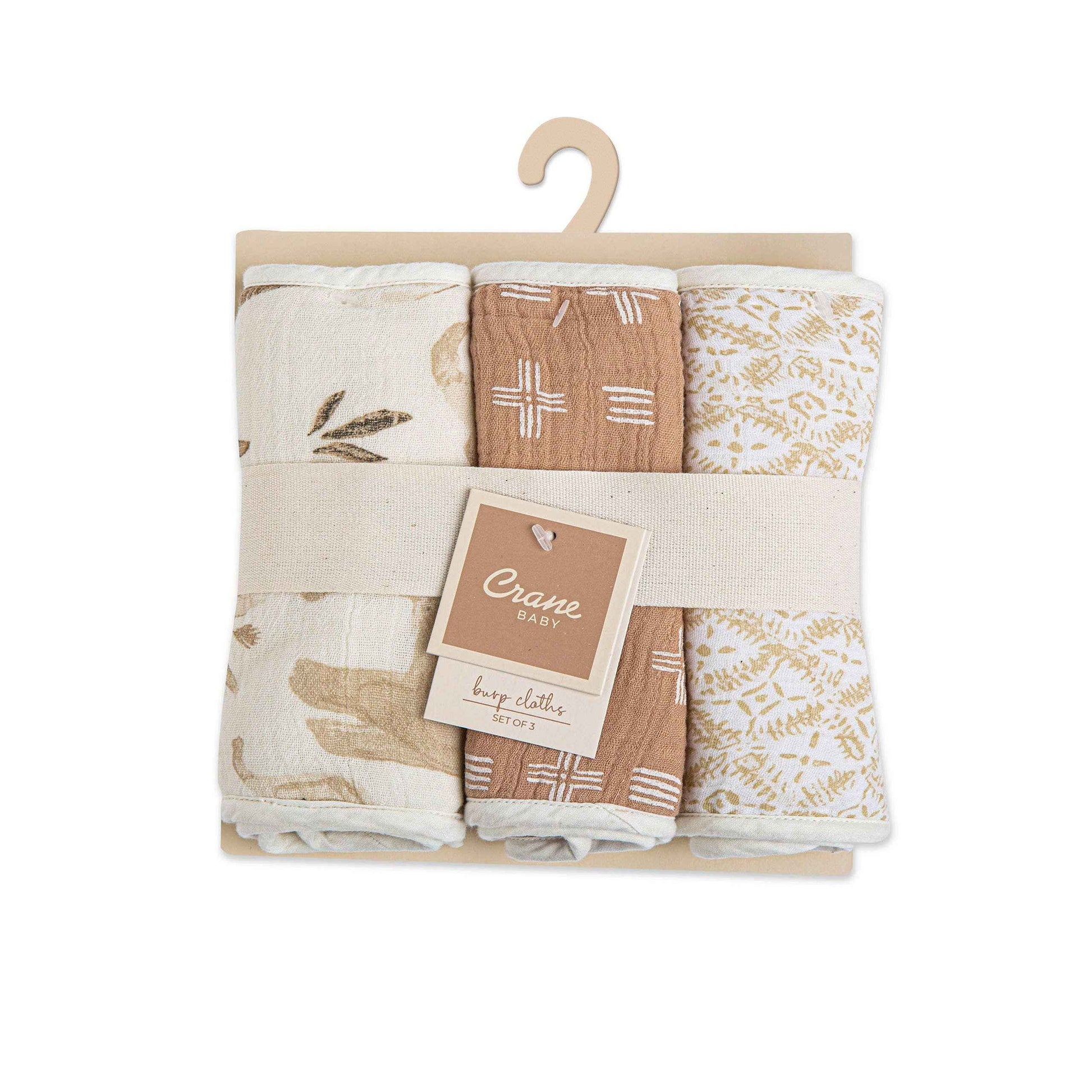 Crane Baby - Kendi 3-Pc. Burp Cloths