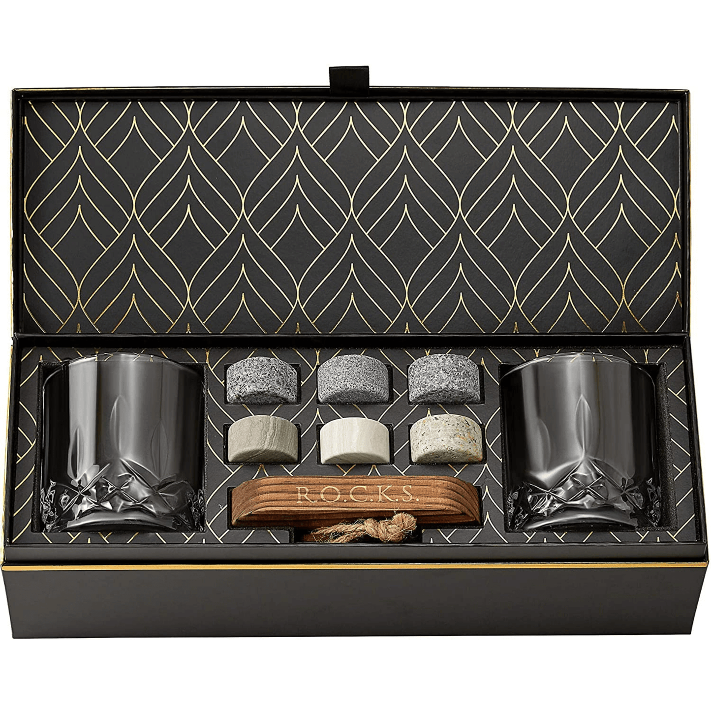 Piedras para enfriar whisky ROCKS - Set para conocedores - Edición exclusiva para vasos de whisky