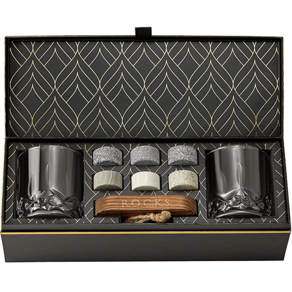 Piedras para enfriar whisky ROCKS - Set para conocedores - Edición exclusiva para vasos de whisky