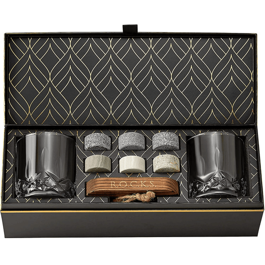 Piedras para enfriar whisky ROCKS - Set para conocedores - Edición exclusiva para vasos de whisky