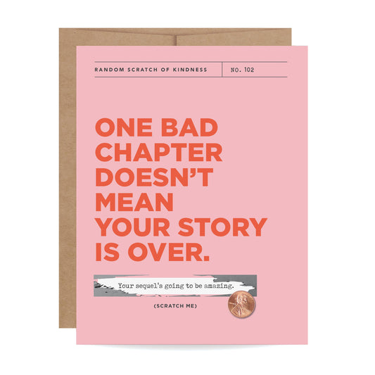 Scratch-off Card - One Bad Chapter - Encouragement