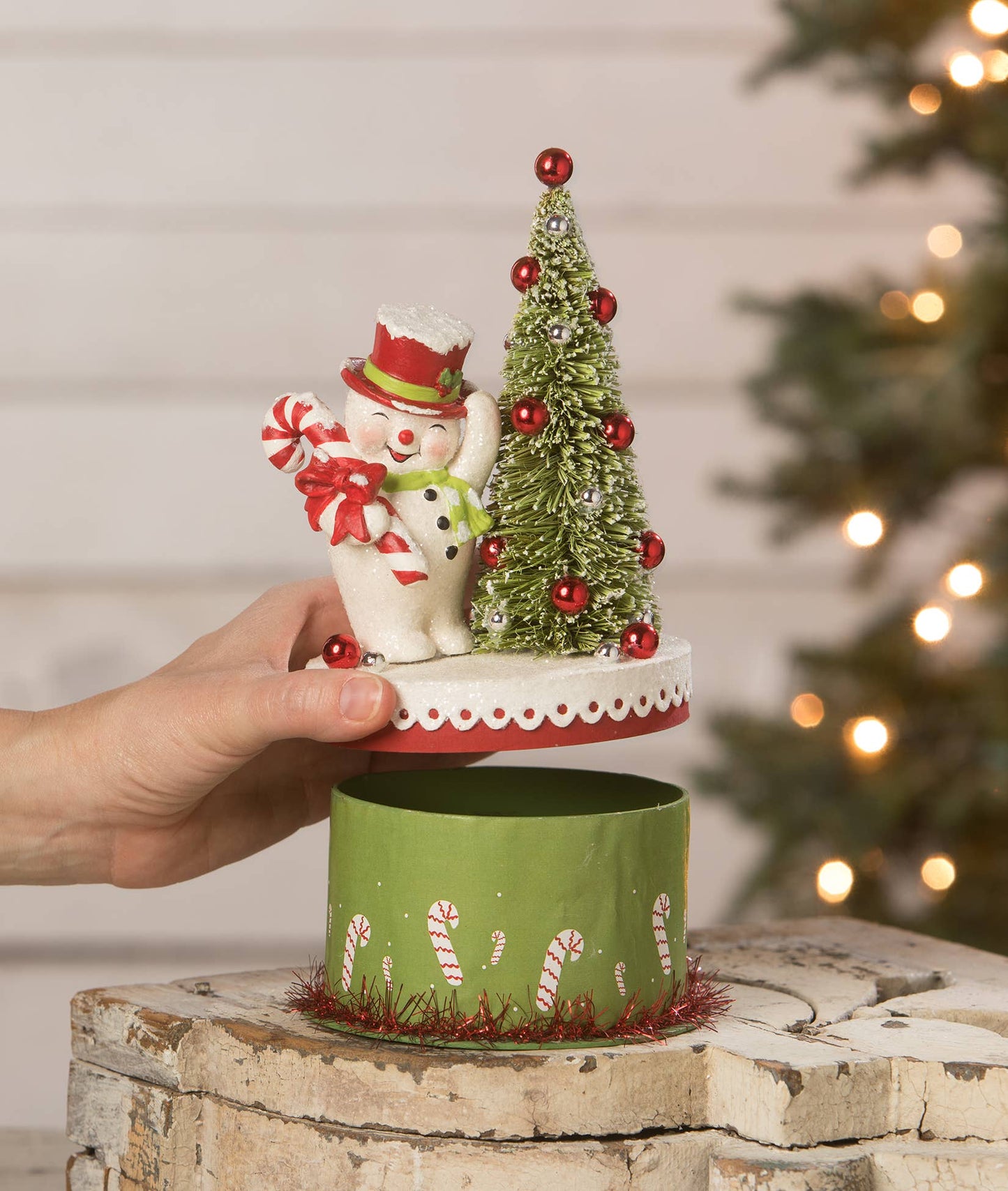 Bethany Lowe Designs - Happy Snowman on Box