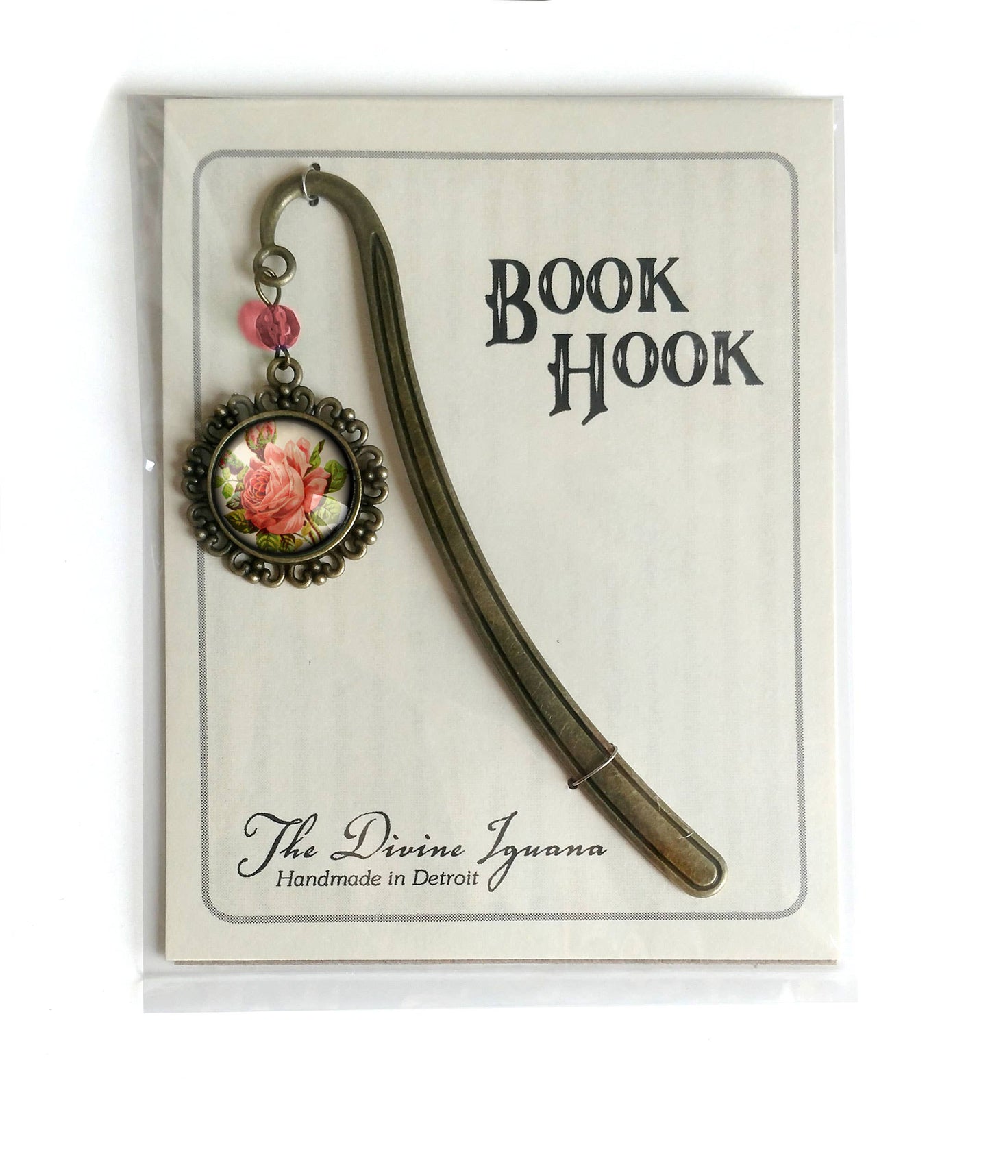 Victorian Tea Rose Romantic Floral Bookmark
