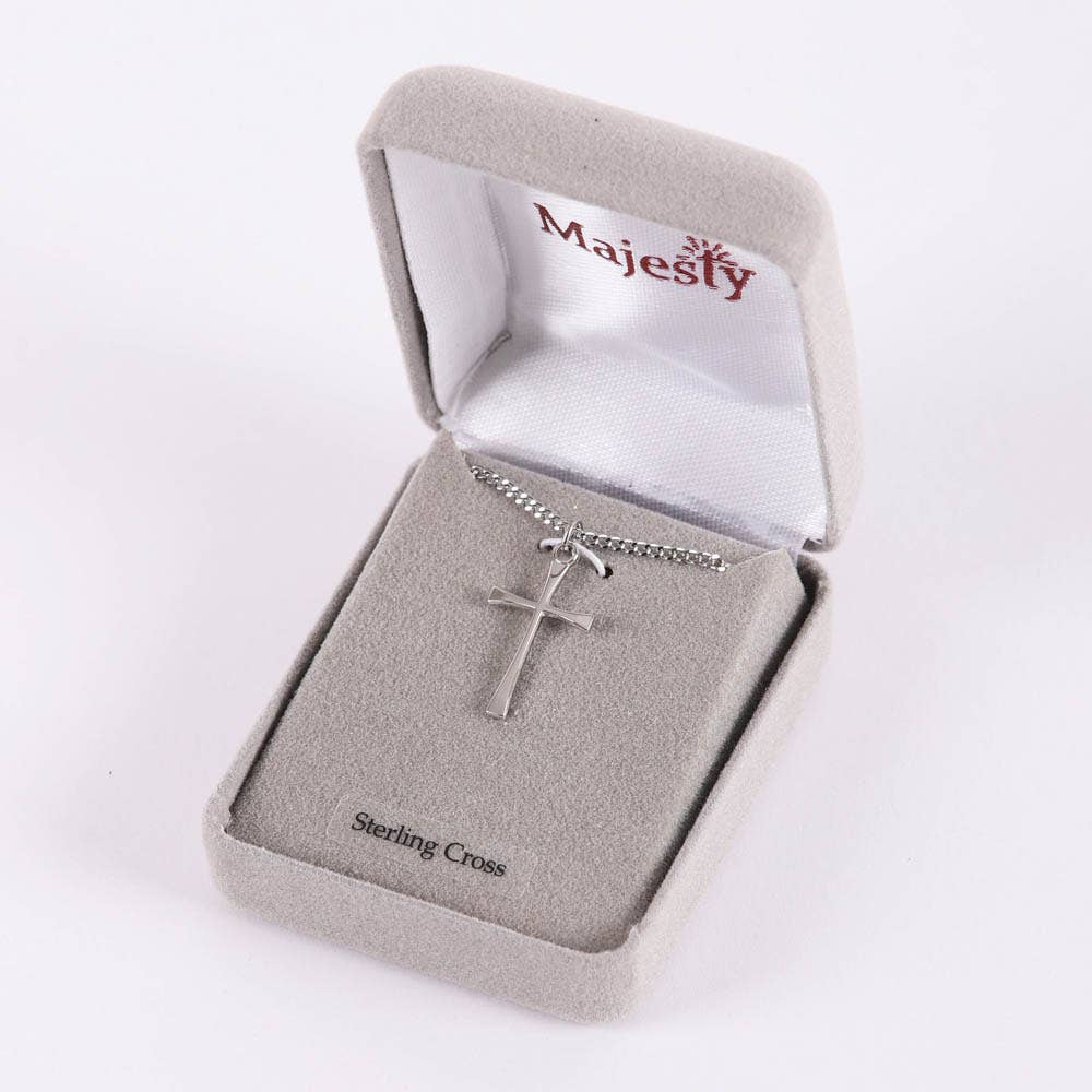 Swanson Christian Products - Necklace Cross - Sterling Silver - 18"