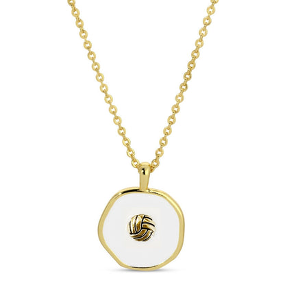 Spike! Volleyball Pendant Necklace