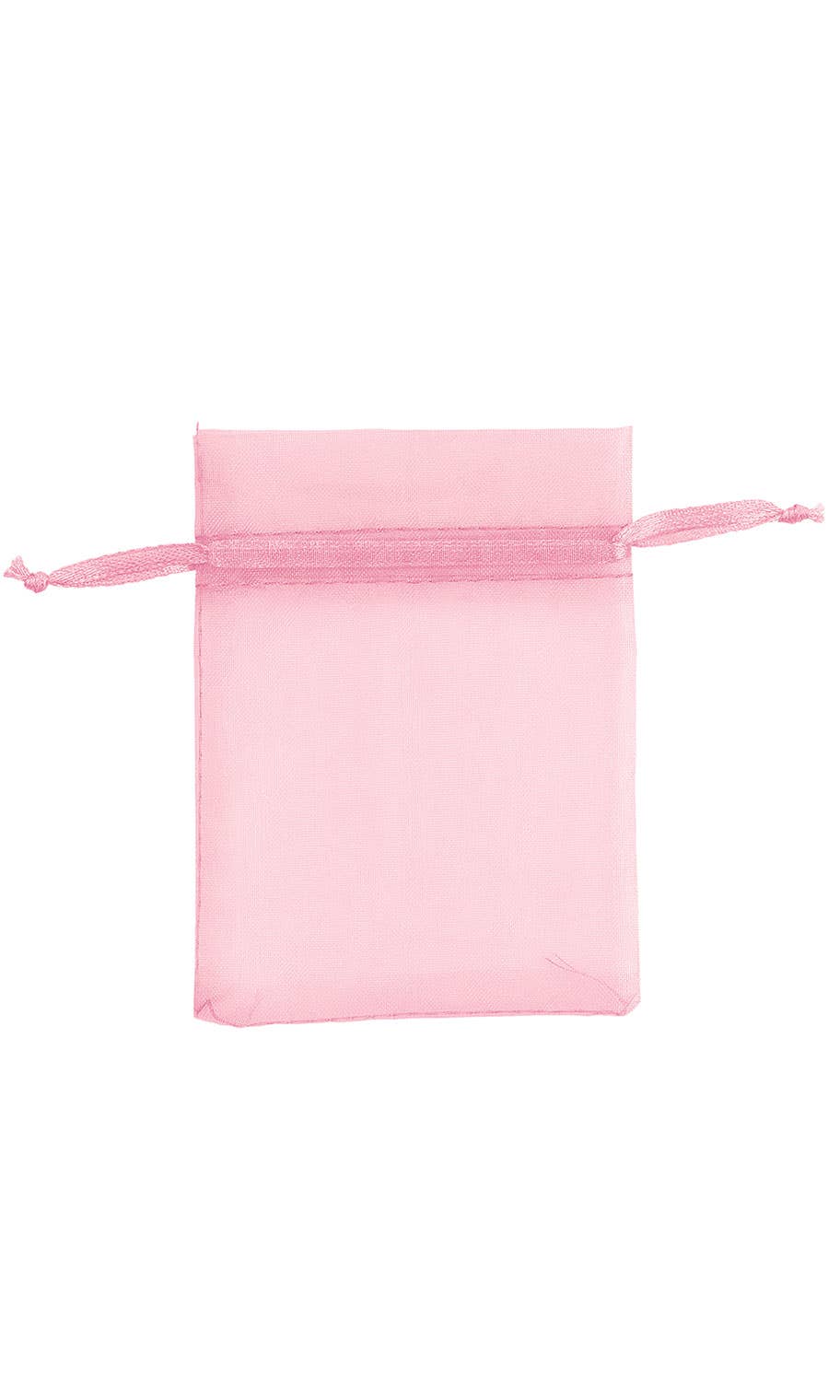 Organza Drawstring Pouch: White / Pack of 10 / 2" x 3"