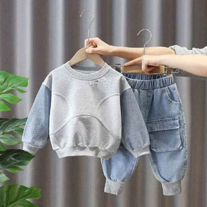 2-Piece Baby Toddler Denim Set: Light blue / 12-24M