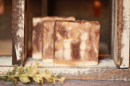 Tobacco and Honey Cold Process Soap, Luxury Shea Butter Soap