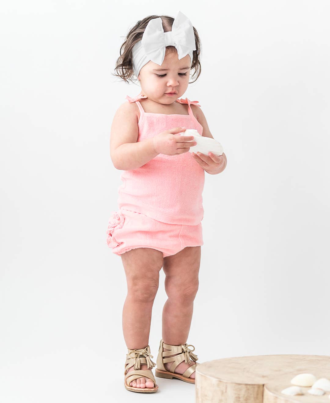 Girls White Big Bow Headband: White / One Size