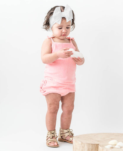 Girls White Big Bow Headband: White / One Size