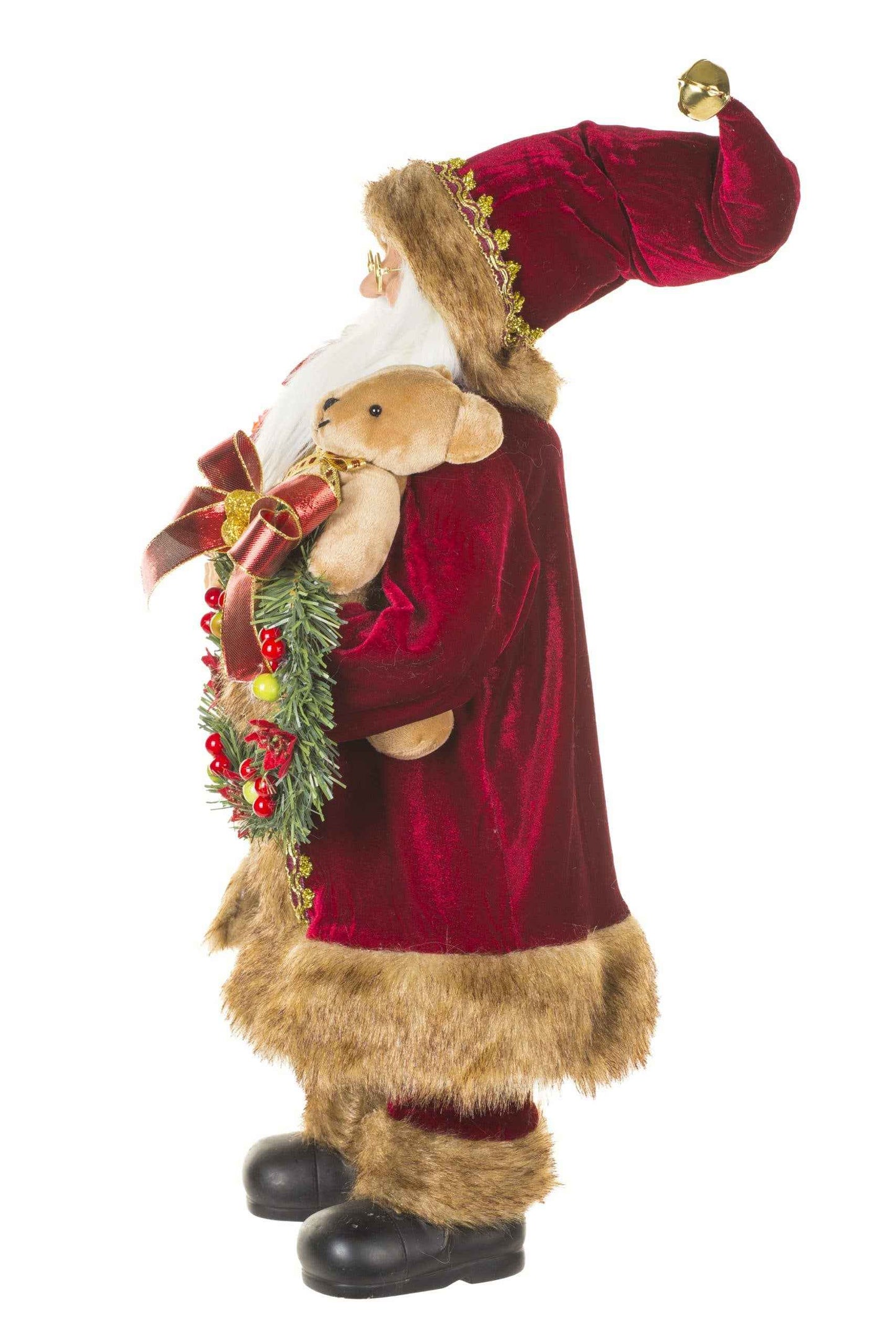 NEW-Burgundy/Gold Santa