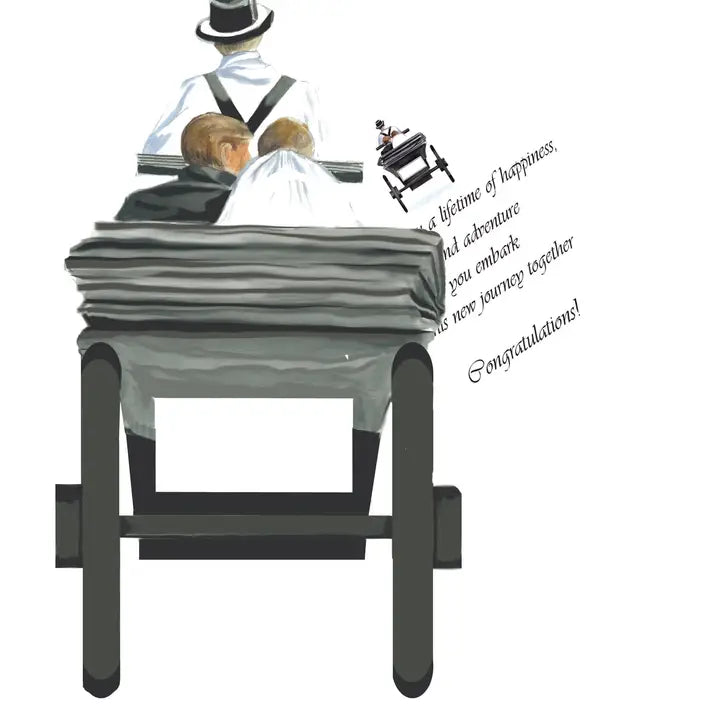 Marriage Carriage Greeting Card