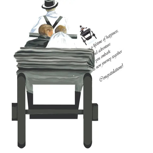 Marriage Carriage Greeting Card