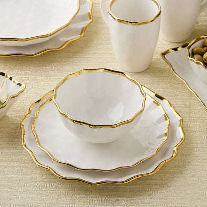 Plato llano Regency Gold de 11 pulgadas